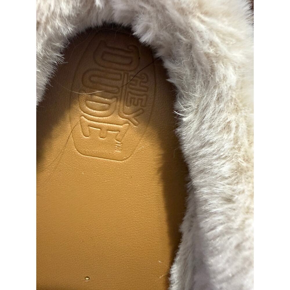Hey Dude Wendy Faux Fur Lined Loafer Slippers Chestnut Women’s Size 10 - Picture 4 of 11